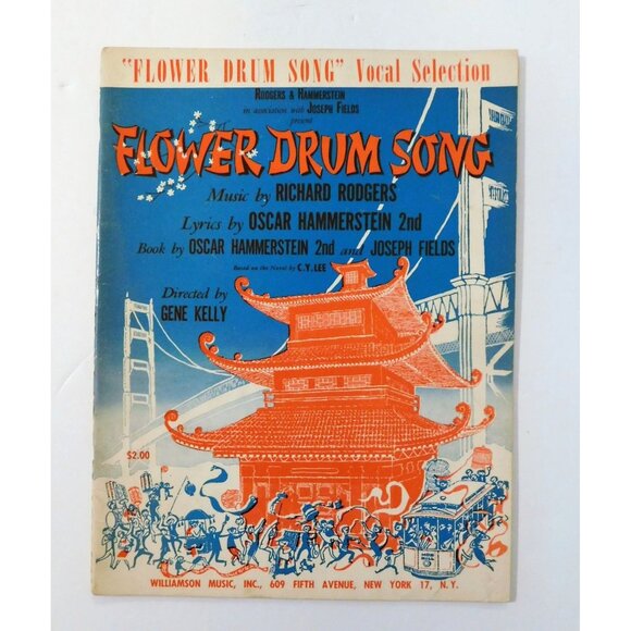 Flower Drum Song Songbook Rodgers Hammerstein Musical Vocal Selections - Picture 1 of 3